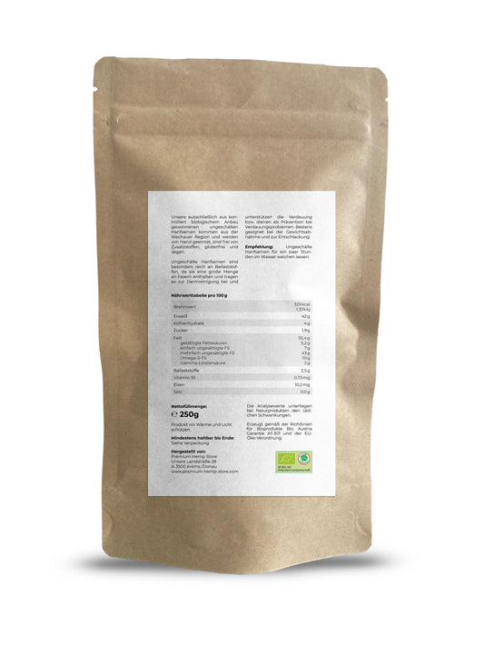Bio Hanfsamen (ungeschält) 250g