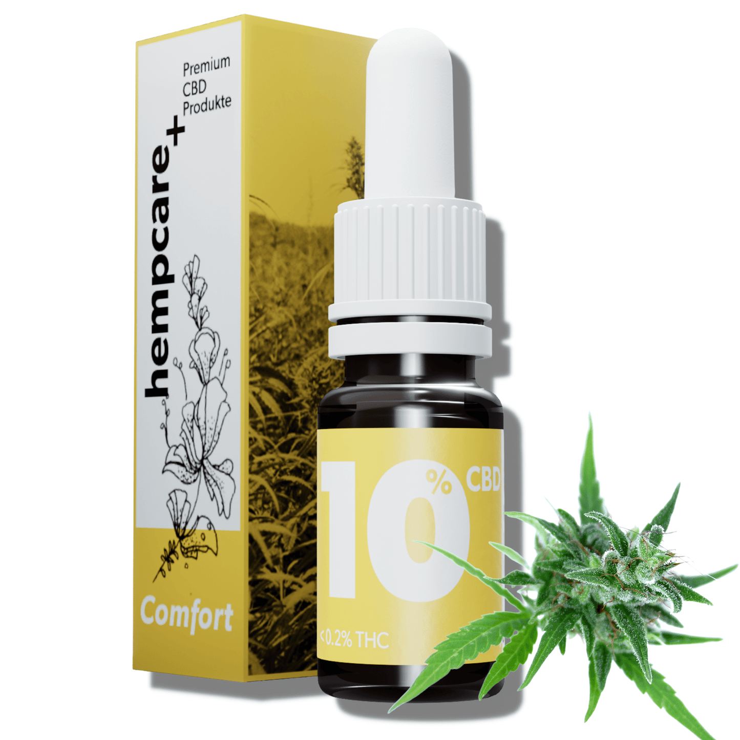 Hempcare Bio-Hanf Vollspektrum Hanfextrakt 10% Sonnenblumenöl